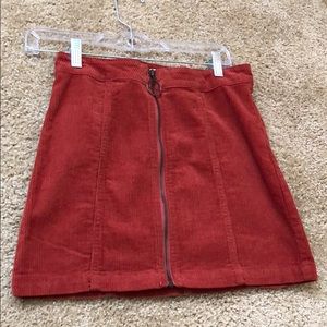 Mini skirt, barley worn.